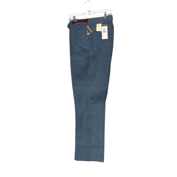 Vintage Haggar Blue CorduroyEasy Care  Belted Pants 36 X 34 NWT - Picture 1 of 6